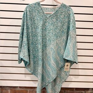 Floral Paisley Poncho